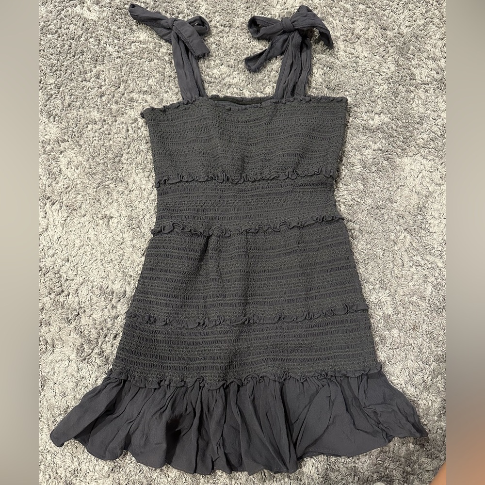 WAPG ruffle tie strap dress